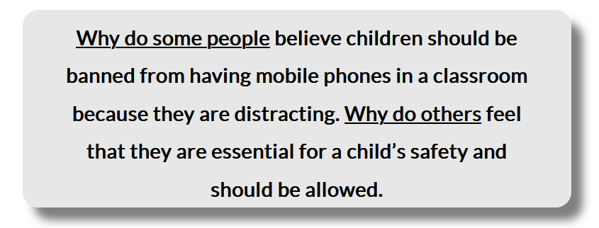 Discuss quesstion 1 rephrased